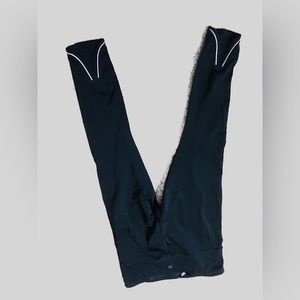 Black Wide Band Straight leg Leggins by Athleta. Stash Pocket on Waist  Size SP